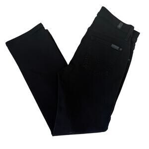 7 For All Mankind Black Slimmy Jeans - Size 30